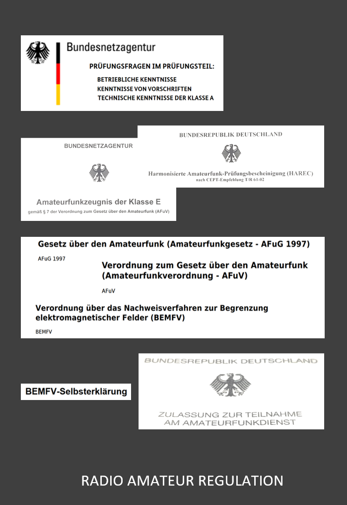 Radio Amateur Certification; BNetzA; Bundesnetzagentur; Class E; Class A; BEMFV